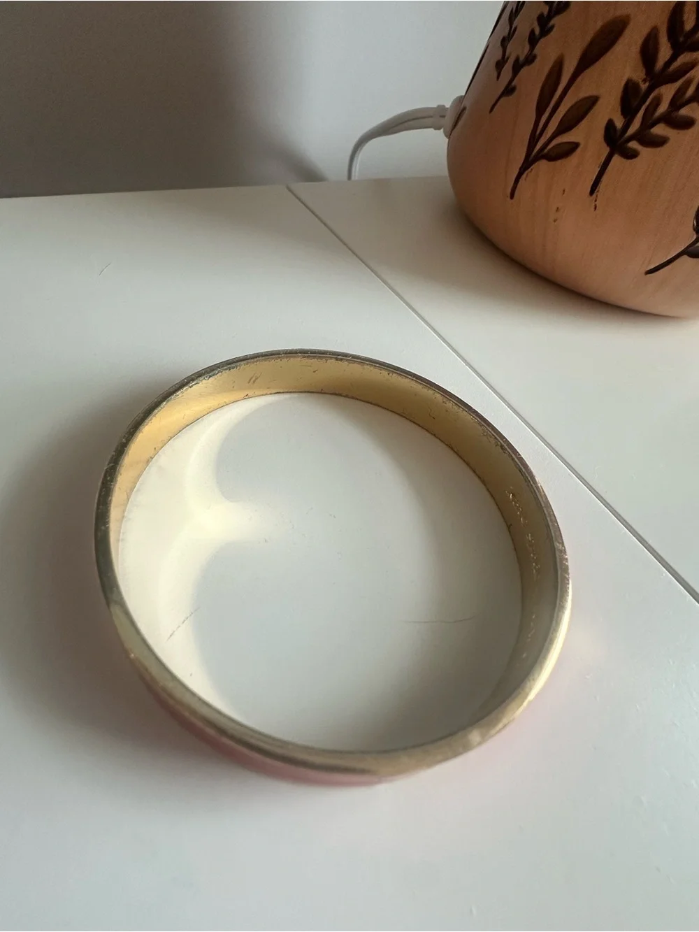 kate spade Pink Enamel Spade Bangle Bracelet - Picture 2 of 3